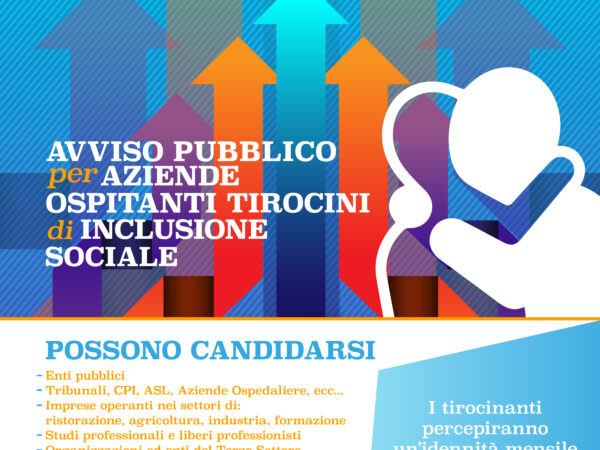 Avviso pubblico per aziende ospitanti tirocini di inclusione sociale